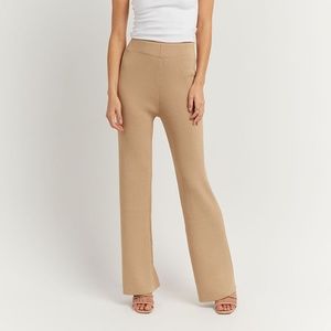 Dissh BINDING WHEAT KNIT PANT - XS / NUDE